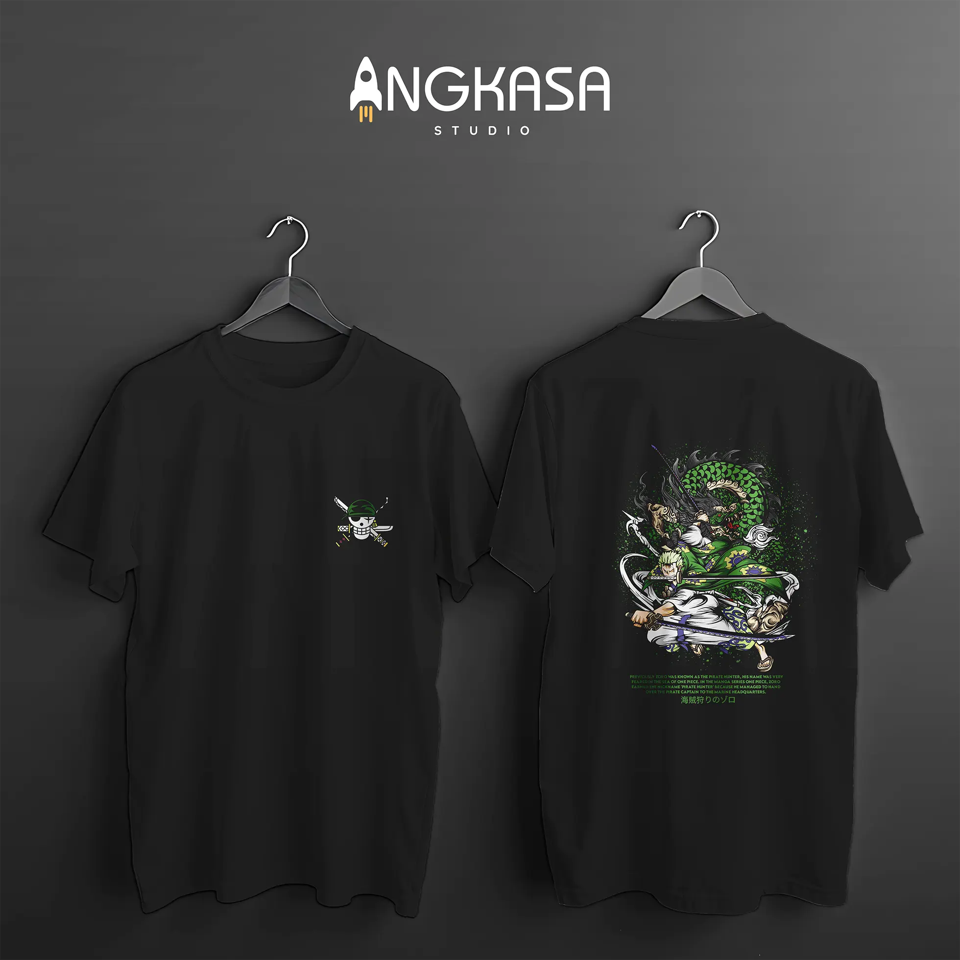 Thumbnail Produk Kaos Sablon One Piece - Roronoa Zoro